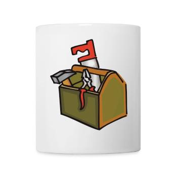 boîte à outils - Mug blanc - blanc - Devant