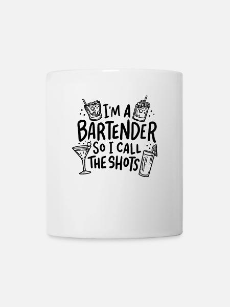Barkeeper Kellner Drinks - Tasse - Weiß