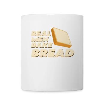 Real Men Bake Bread - Tasse - Weiß - Vorne
