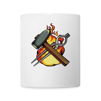 L’art de l’outil de feu du forgeron - Mug blanc - blanc - Devant