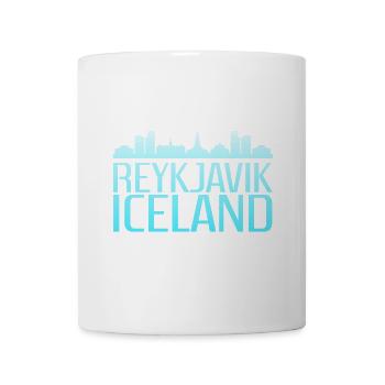 Reykjavik Icy Skyline Design - Mug - white - Front