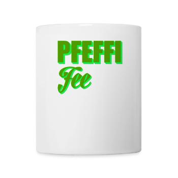 Pfeffi geht immer Pfefferminz Schnaps Party Saufen - Tasse - Weiß - Vorne