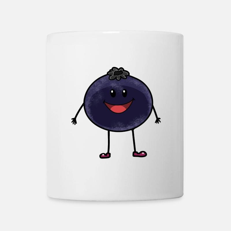 Früchte Obst Blaubeere Fantasy Ernährung - Tasse - Weiß