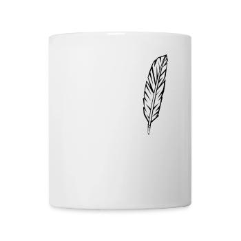 Ich bin Schriftsteller Feder Zitat - Tasse - Weiß - Vorne