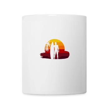 Ozeanleben Surfer Sonnenuntergang - Tasse - Weiß - Vorne