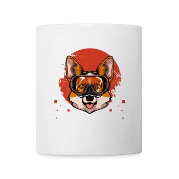 Corgi Taucher Badespaß - Tasse - Weiß - Vorne