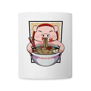 Lustiger Schwein-Nudel-Meister - Tasse - Weiß - Vorne