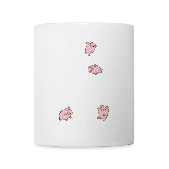 Cochons musicaux sur bâtons - Mug blanc - blanc - Devant