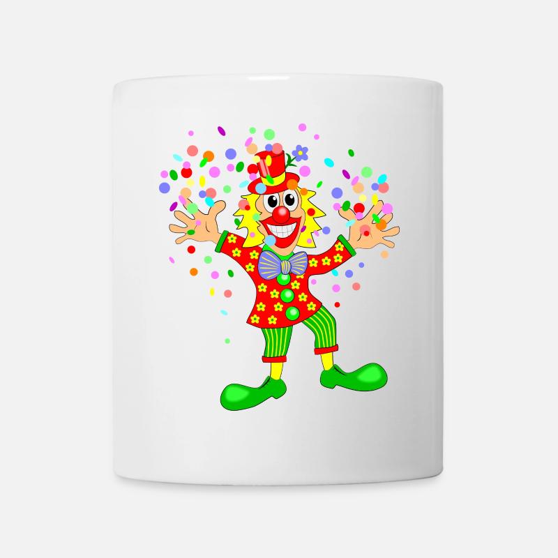Karneval Clown - Tasse - Weiß