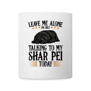 Sleeping Bulldog with Stars Shar Pei - Mug - white - Front