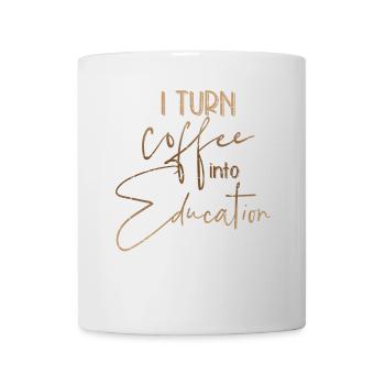Kaffee - Tasse - Weiß - Vorne