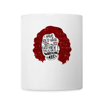 Rote Haare Frauen - Tasse - Weiß - Vorne