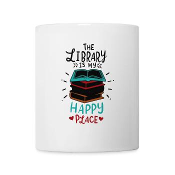 Libary Books - Mug - white - Front