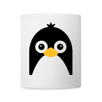 Cute Penguin Face - Mug - white - Front