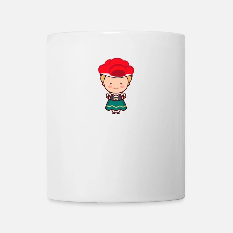 Schwarzwaldmädel Bollenhut Tracht Schwarzwald - Tasse - Weiß