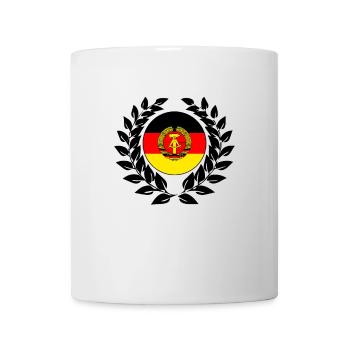 DDR flag laurel wreath East Germany - Mug - white - Front