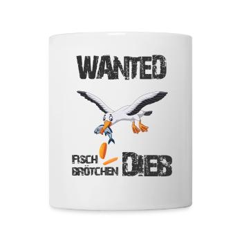 Wanted - Der berüchtigte Fischbrötchen Dieb - Tasse - Weiß - Vorne