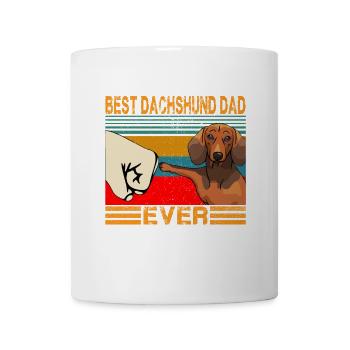 Bester Dackel Dad Ever Funny Cat Daddy Vatertag - Tasse - Weiß - Vorne