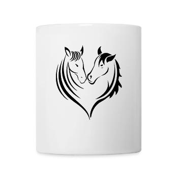 Horses heart horse lovers - Mug - white - Front