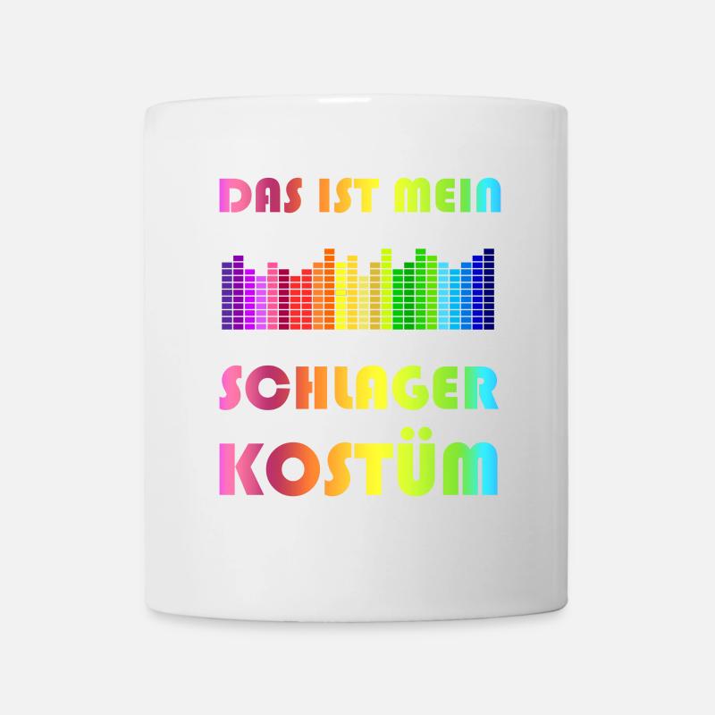 Das ist mein Schlager Kostüm - Tasse - Weiß