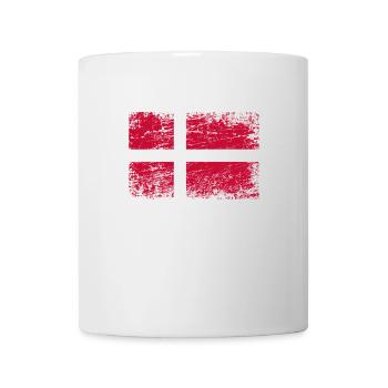 Denmark Danish flag flag used look - Mug - white - Front