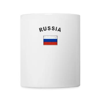 Russie drapeau russe drapeau - Mug blanc - blanc - Devant