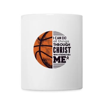 Basketball Glaube - Tasse - Weiß - Vorne