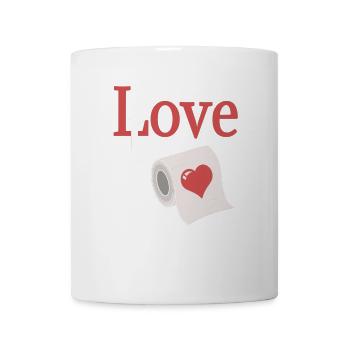 Love role with heart - Mug - white - Front