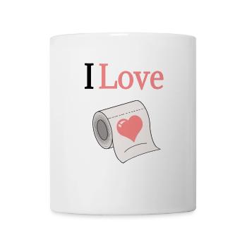 I love toilet paper - Mug - white - Front