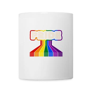 Pride Regenbogen Block-Design - Tasse - Weiß - Vorne