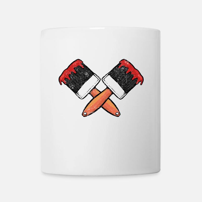 Maler Pinsel - Tasse - Weiß