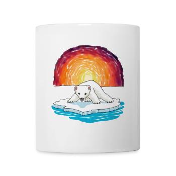 Polar bear baby wildlife nature children climate - Mug - white - Front