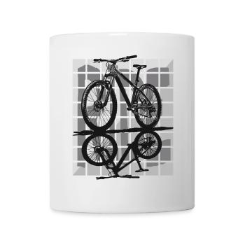 Minimalisme et contrôle – VTT semi-rigide - Mug blanc - blanc - Devant