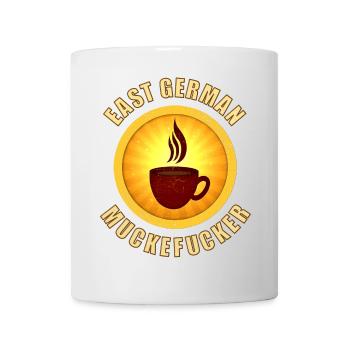 Café DDR muckefuck avec tasse dans un style rétro - Mug blanc - blanc - Devant