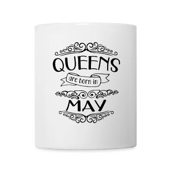 Geburtstag Queens Monat May - Tasse - Weiß - Vorne
