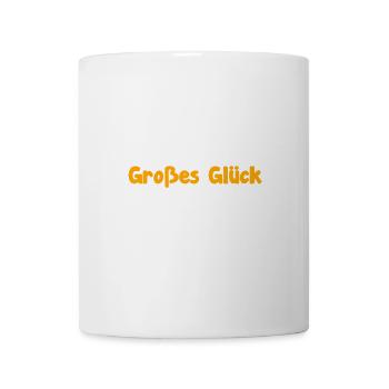 Großes Glück kann so klein sein - Baby - Nachwuchs - Tasse - Weiß - Vorne