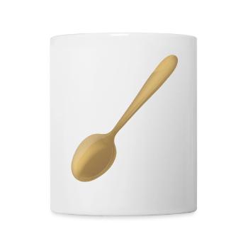a golden spoon - Mug - white - Front