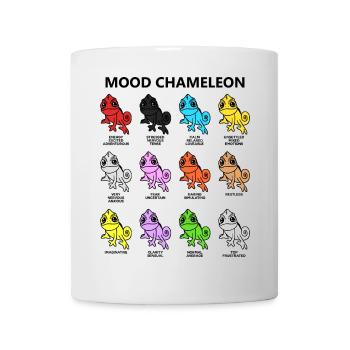 Mood Moody Caméléon Personnages Drôles d’animaux - Mug blanc - blanc - Devant