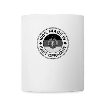 RDA Made in East Germany flag stamp stamp - Mug blanc - blanc - Devant