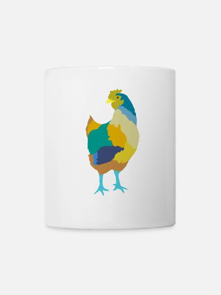 Huhn - Tasse - Weiß