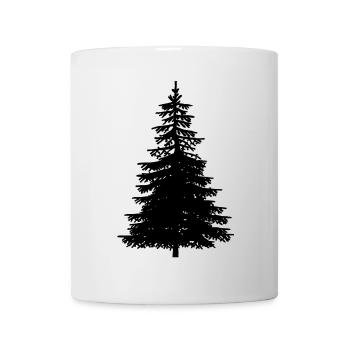 Tanne Baum Natur Wald Ökologie Naturschutz Wildnis - Tasse - Weiß - Vorne