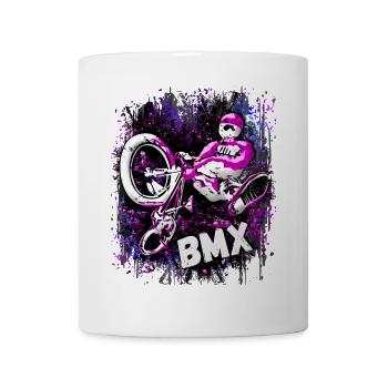 BMX / Bmx / bmx / Idée cadeau / Anniversaire - Mug blanc - blanc - Devant