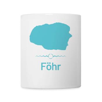 Föhr | Design-Landkarte - Tasse - Weiß - Vorne