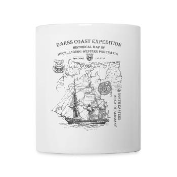 Expédition sur la côte de Darss - historique - Mug blanc - blanc - Devant