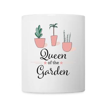 Reine du jardin - Mug blanc - blanc - Devant