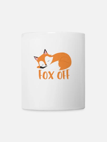 Fuchs fox off - Tasse - Weiß