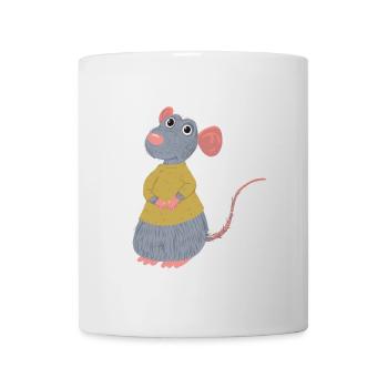 Rat rongeur rongeur souris vermine ravageur - Mug blanc - blanc - Devant