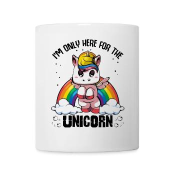 Regenbogen-Einhorn Wolkenzauber - Tasse - Weiß - Vorne