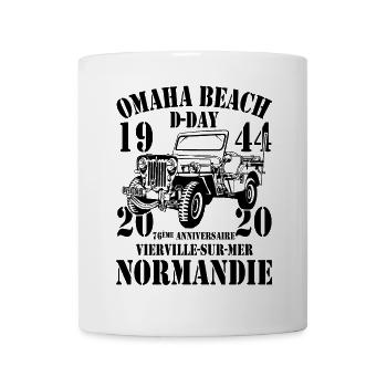 Omaha Beach D-Day 1944-2020 76ème anniversaire - Mug blanc - blanc - Devant