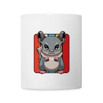 Chinchilla Pop Art Panel - Tasse - Weiß - Vorne